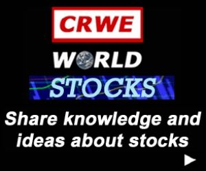 Share knowledge and ideas about stocks on CRWE World Stocks